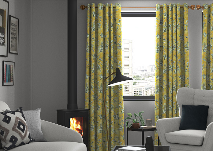 Finch Toile, Buttercup - Made to Measure Curtains - Image 3